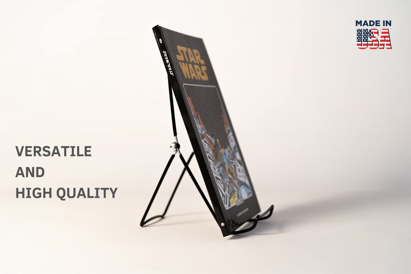 KINGDOM SOLUTIONS MADE IN USA 12-Pack Sturdy & Durable Adjustable Metal Easels to Display Books  Frames  Comics  Plates & More - Unique on the Market - Image 5